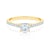 Zásnubní prsten Share Your Love: žluté zlato, bílý safír, diamanty