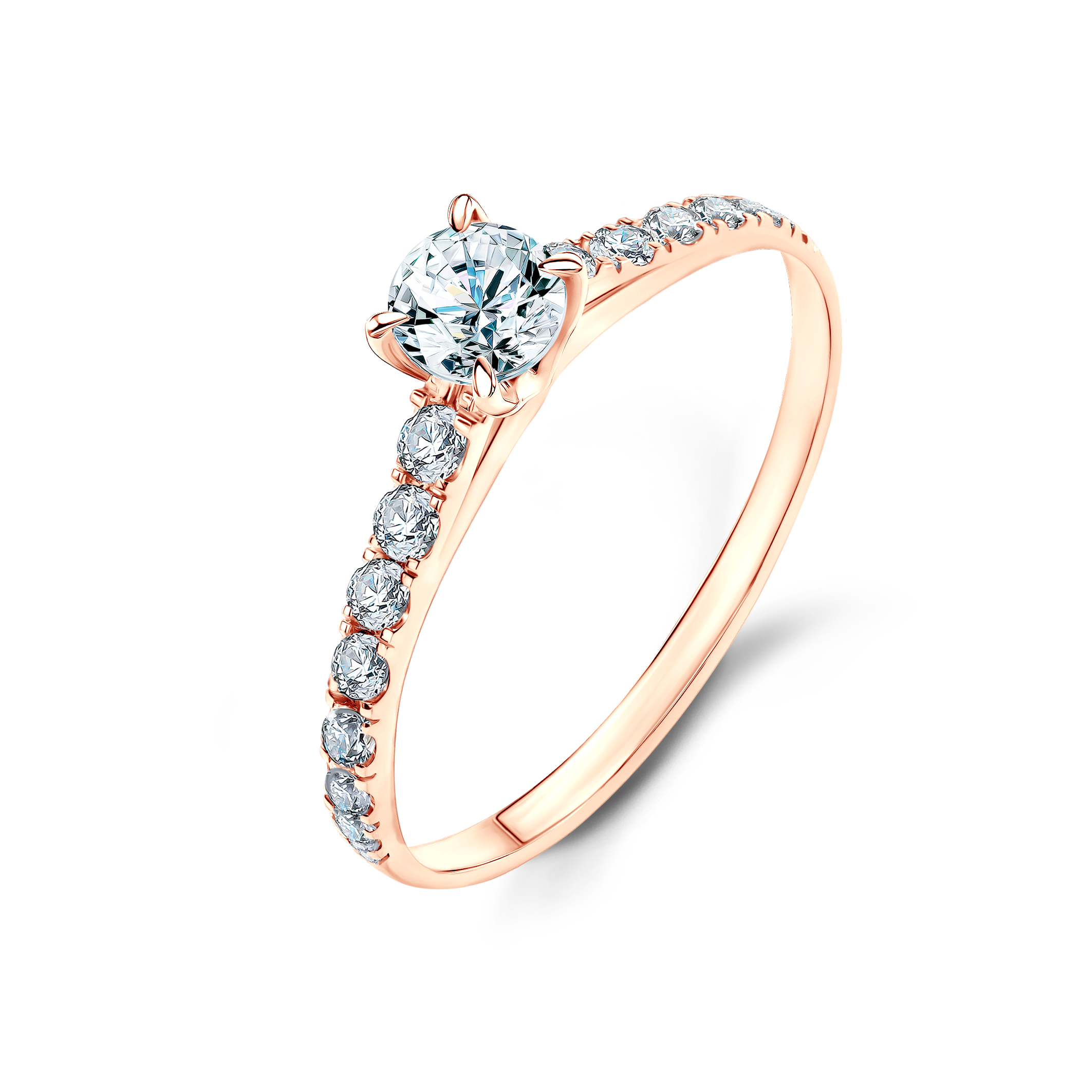 Verlobungsring Share Your Love: Roségold, Diamant