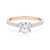 Share Your Love eljegyzési gyűrű: rózsaarany és gyémánt