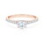 Zásnubní prsten Share Your Love: růžové zlato, bílý safír, diamanty