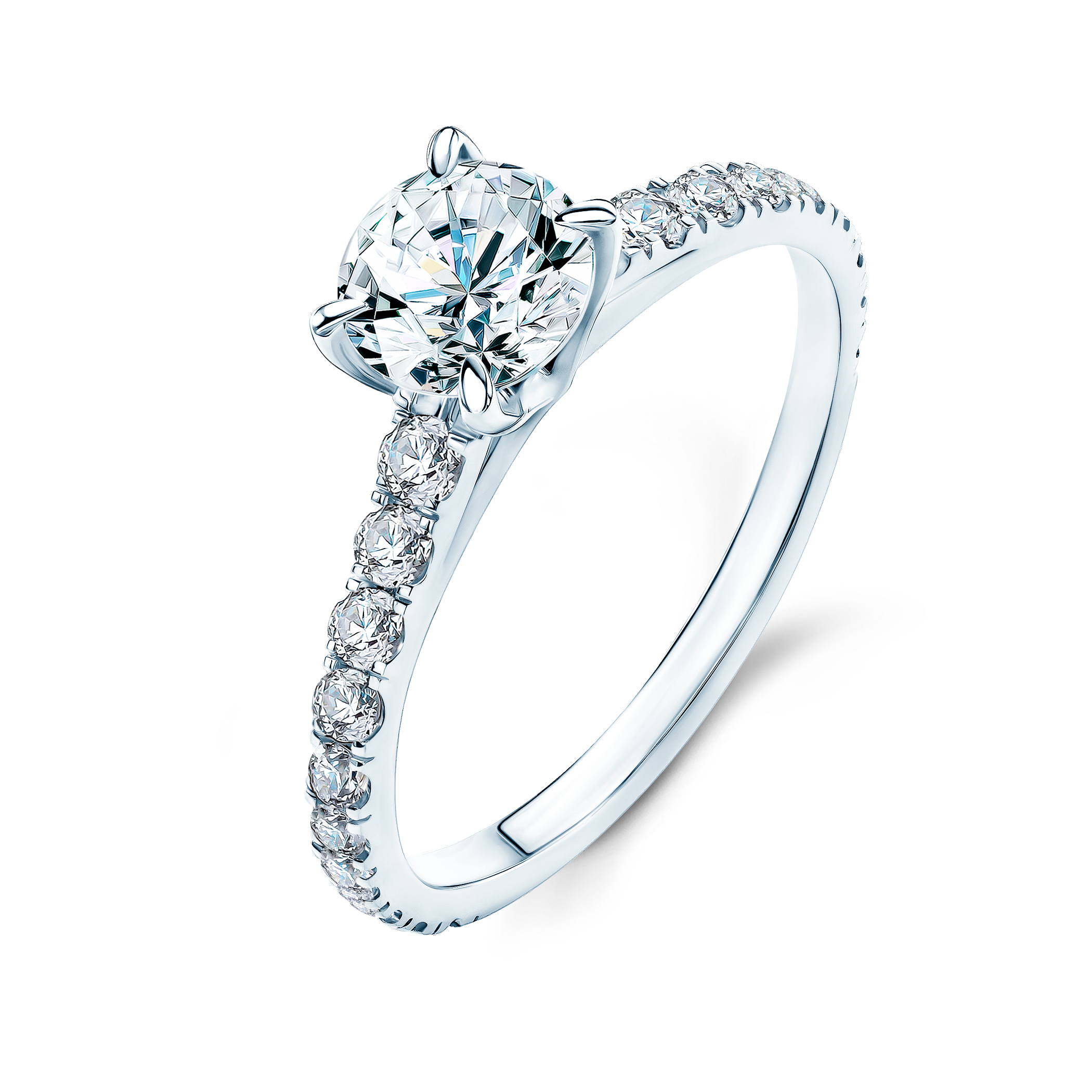 Pierścionek zaręczynowy Share Your Love: białe złoto, diament