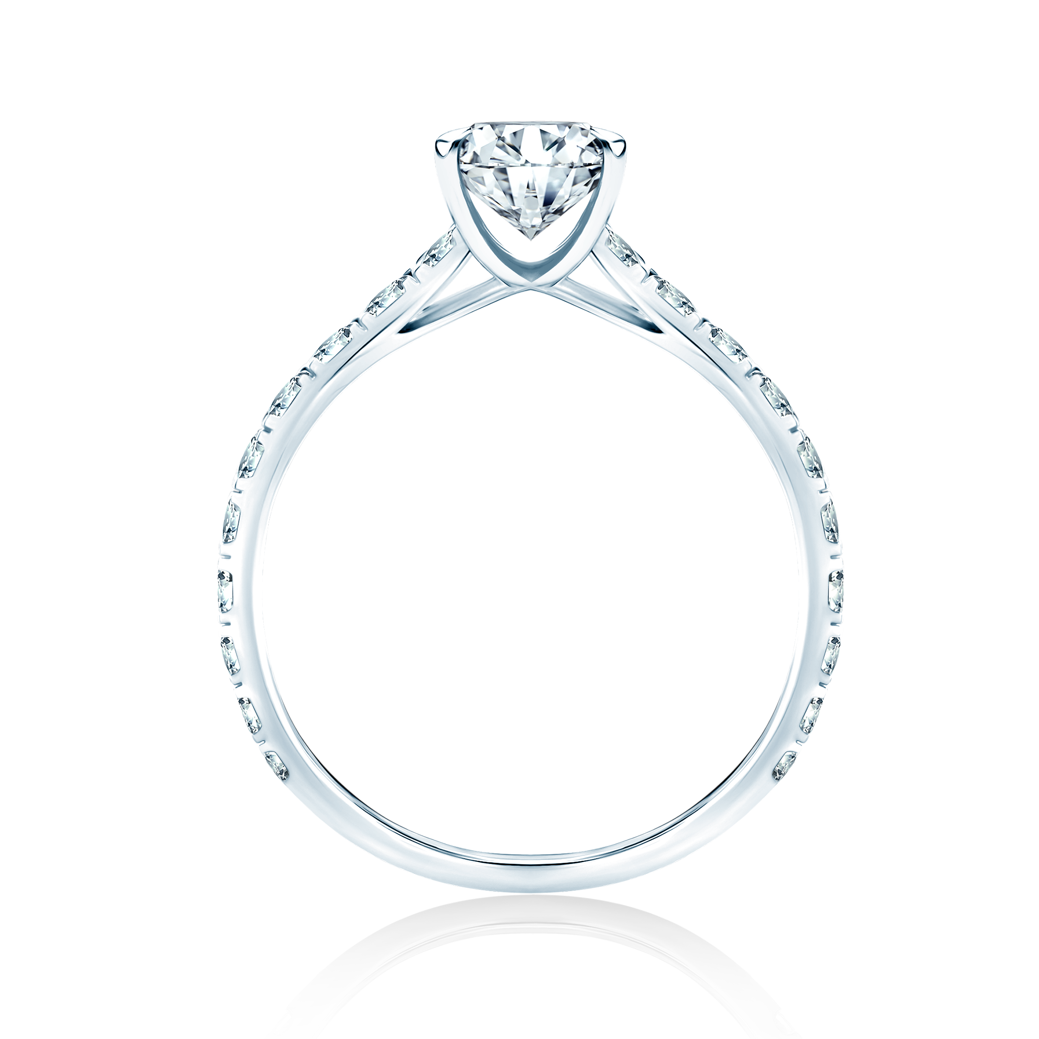 Pierścionek zaręczynowy Share Your Love: białe złoto, diament - 3