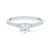 Zásnubní prsten Share Your Love: bílé zlato, bílý safír, diamanty