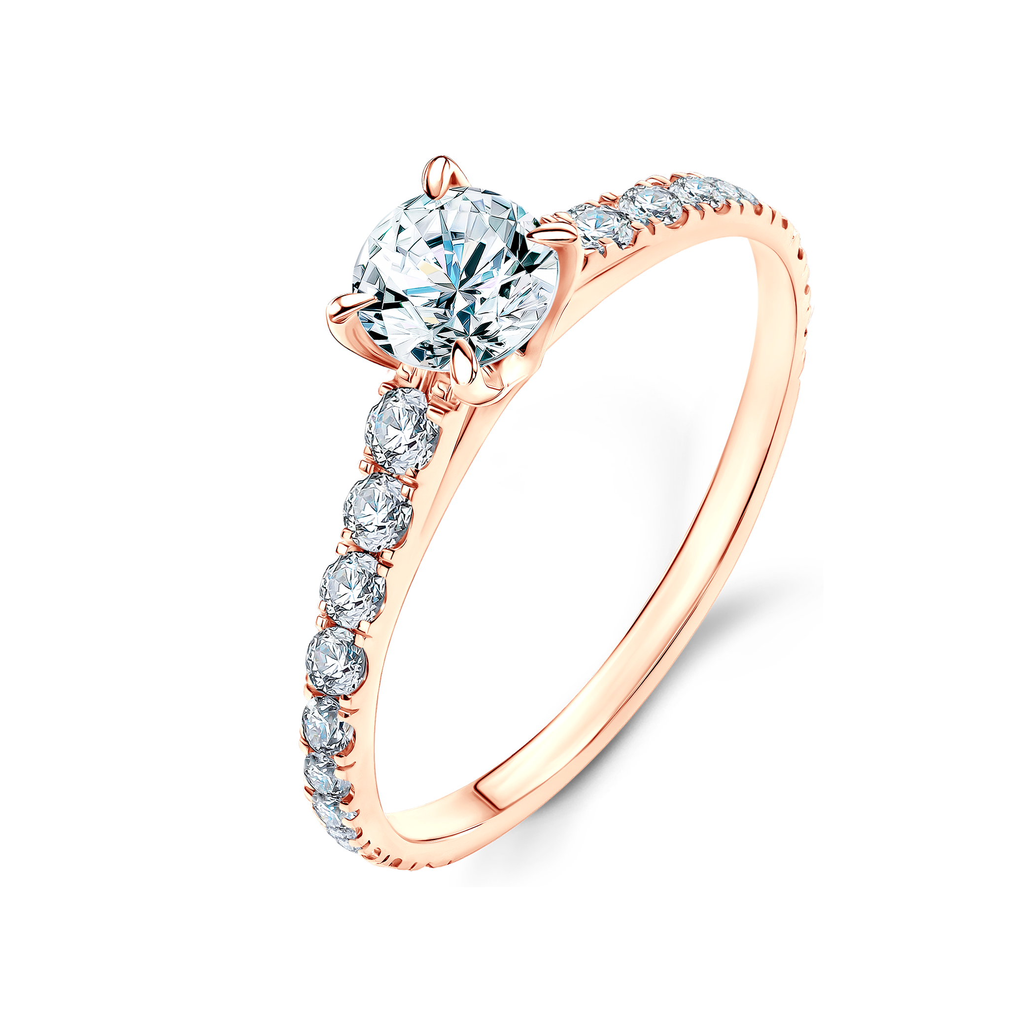 Verlobungsring Share Your Love: Roségold, Diamant