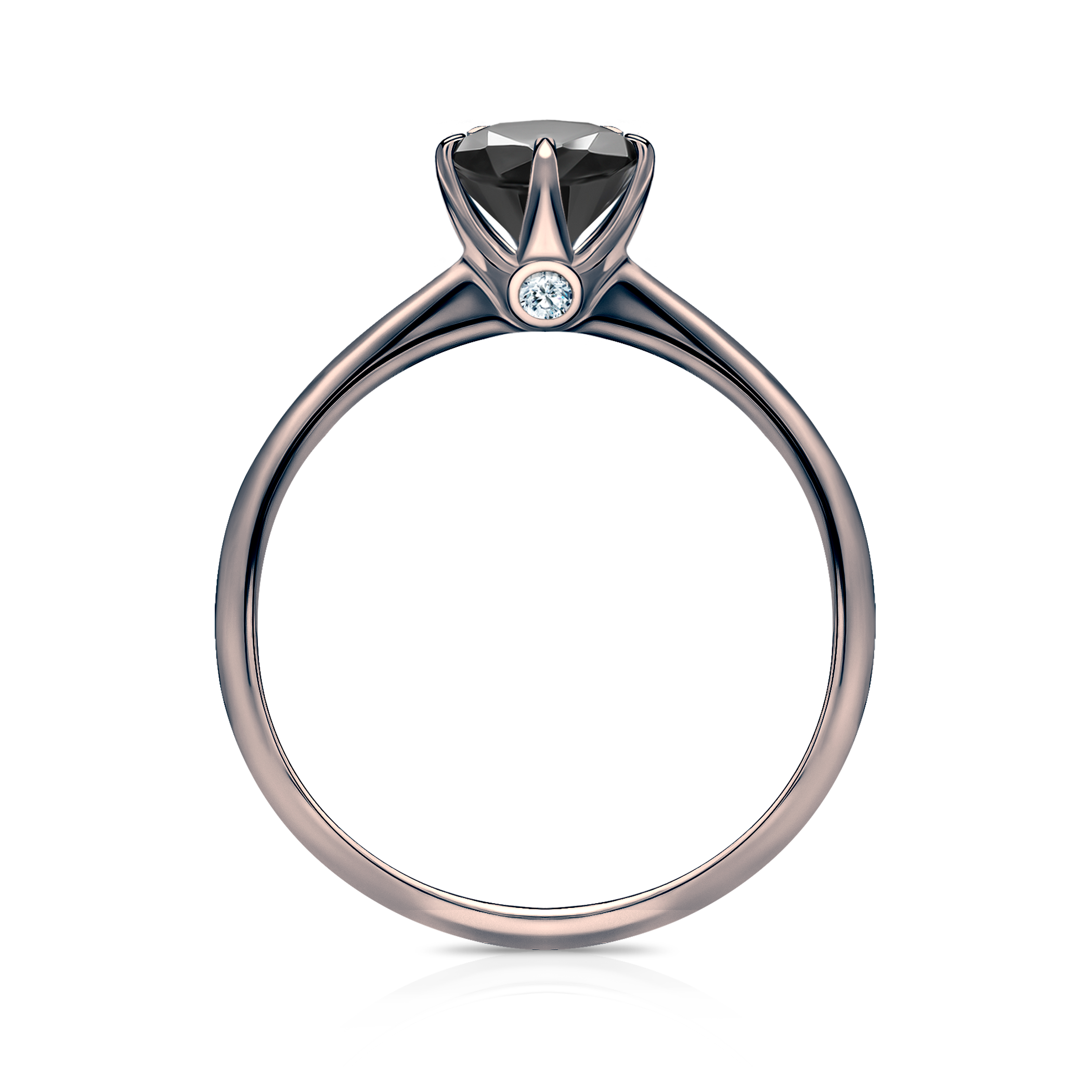 Verlobungsring The Journey: Schwarzes Gold, Schwarz Diamant