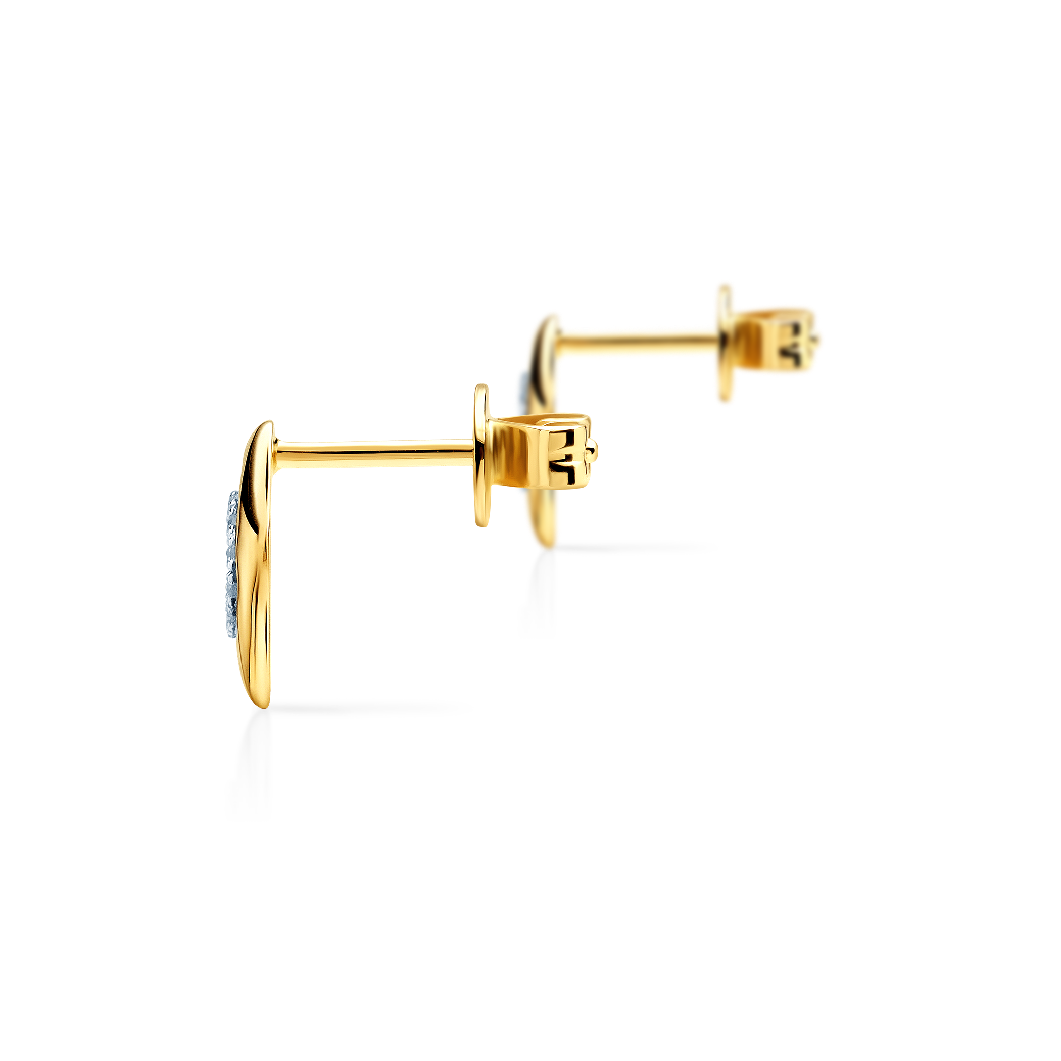 Ohrringe Quadraty Savicki: Gold, Diamanten