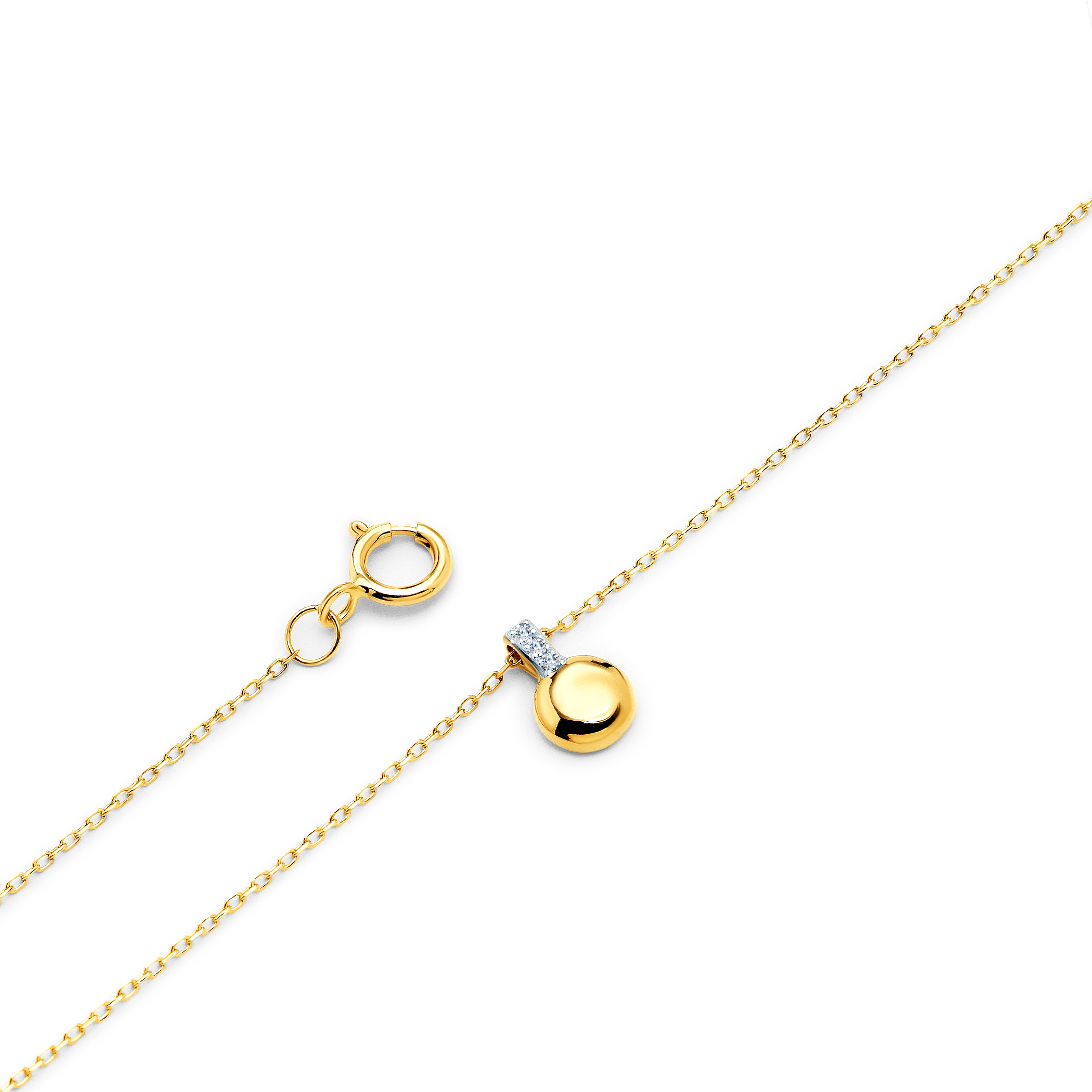 Naszyjnik Savicki: złoty, diamenty