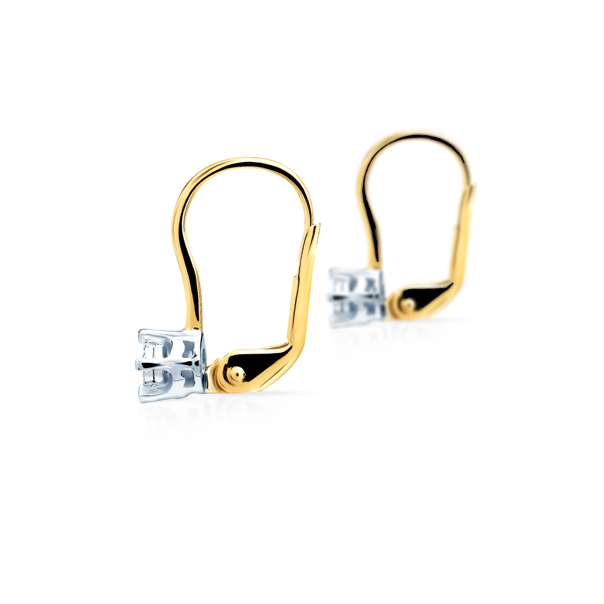 Kolczyki Savicki: złote, diamenty - 3