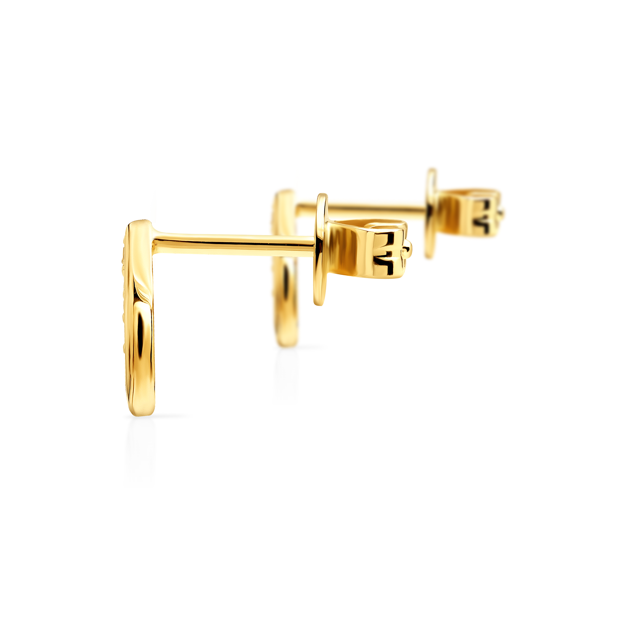 Kolczyki łezki Savicki: złote, diamenty