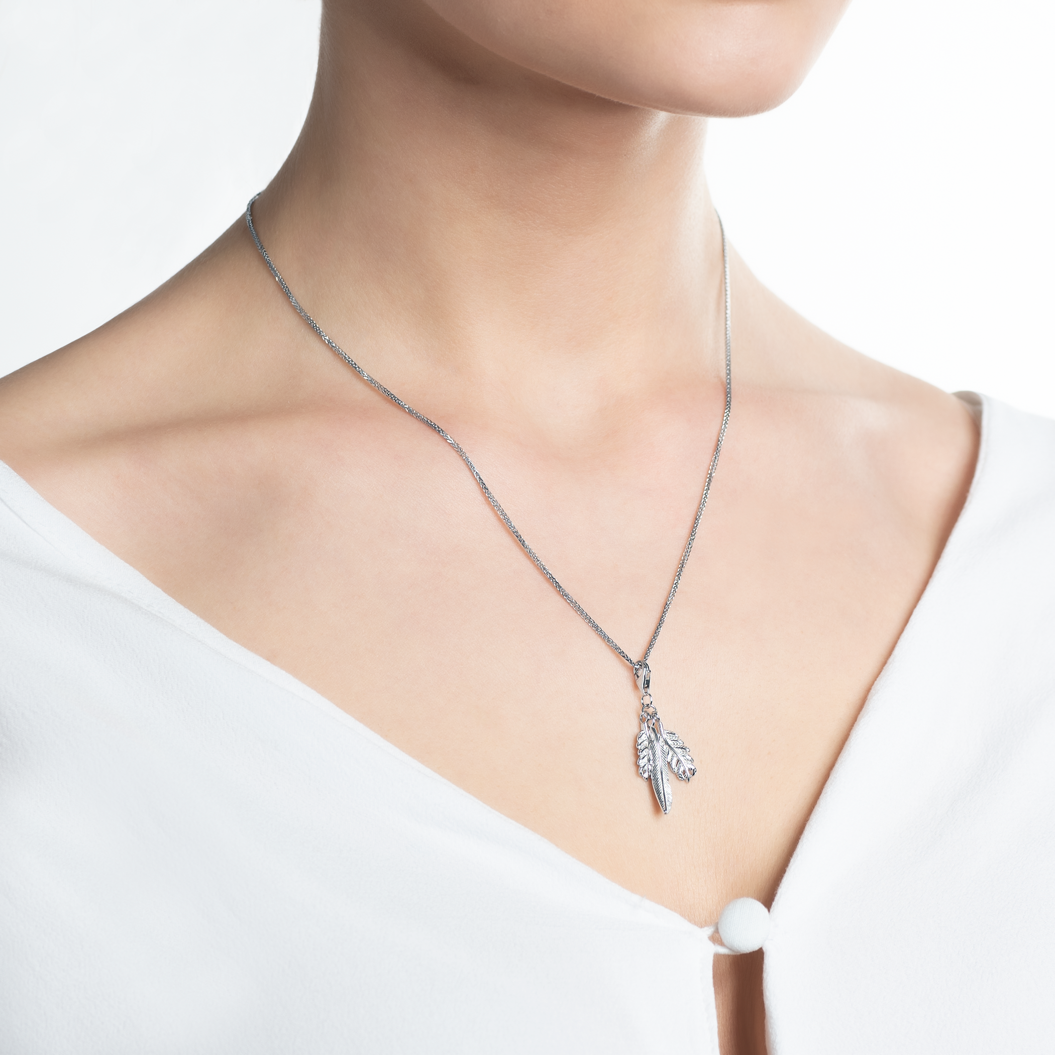 Zawieszka piórka Savicki: srebrna - 4