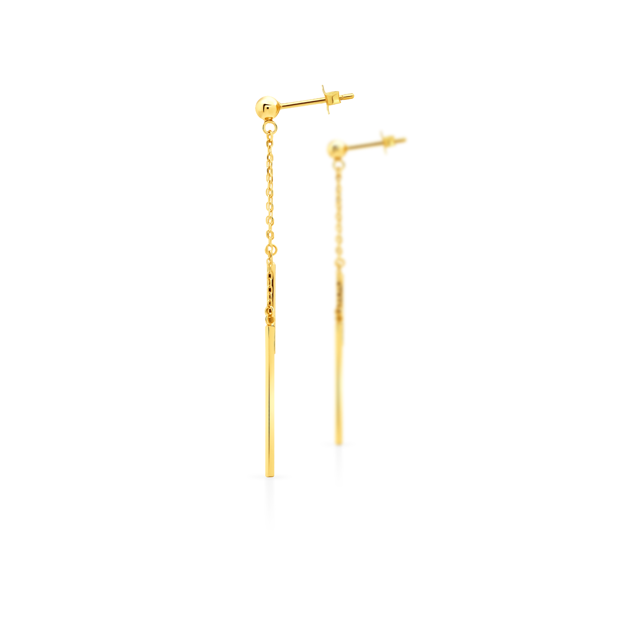 Kolczyki Savicki: srebrne pozłacane - 3