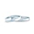 Esküvői jegygyűrűk: fehérarany, lapos, 2 mm