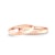 Esküvői jegygyűrűk: rózsaarany, lapos, 2 mm