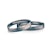 Esküvői jegygyűrűk: fekete arany, lapos, 3 mm