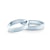 Esküvői jegygyűrűk: fehérarany, lapos, 4 mm