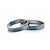 Esküvői jegygyűrűk: fekete arany, lapos, 4 mm