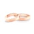 Esküvői jegygyűrűk: rózsaarany, lapos, 4 mm