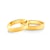 Esküvői jegygyűrűk: arany, lapos, 4 mm