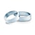 Esküvői jegygyűrűk: fehérarany, lapos, 6 mm