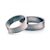 Esküvői jegygyűrűk: fekete arany, lapos, 6 mm