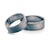 Esküvői jegygyűrűk: fekete arany, lapos, 7 mm