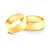 Svadobné obrúčky: zlaté, ploché, 7 mm
