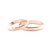 Esküvői jegygyűrűk: rózsaarany, szakaszos profil, 3 mm