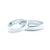 Esküvői jegygyűrűk: fehérarany, szakaszos profillal, 4 mm