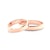 Snubní prsteny: růžové zlato, s drážkou, 4 mm