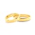 Snubní prsteny: žluté zlato, s drážkou, 4 mm