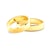 Esküvői jegygyűrűk: arany, szakaszos profil, 5 mm