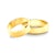 Snubní prsteny: žluté zlato, s drážkou, 6 mm