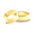 Snubní prsteny: žluté zlato, s drážkou, 7 mm