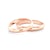 Esküvői jegygyűrűk: rózsaarany, félkör, 3 mm