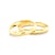Esküvői jegygyűrűk: arany, félkör, 3 mm