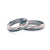 Esküvői jegygyűrűk: fekete arany, félkör, 4 mm