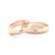 Esküvői jegygyűrűk: rózsaarany, félkör, 4 mm