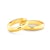 Snubní prsteny: žluté zlato, půlkulaté, 4 mm