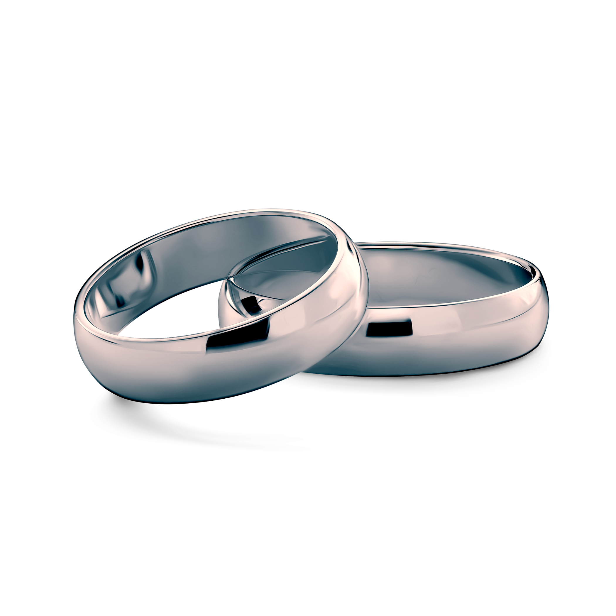 Snubní prsteny: černé zlato, půlkulaté, 5 mm