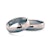 Esküvői jegygyűrűk: fekete arany, félkör, 5 mm