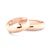 Esküvői jegygyűrűk: rózsaarany, félkör, 5 mm