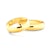 Esküvői jegygyűrűk: arany, félkör, 5 mm