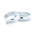 Esküvői jegygyűrűk: fehérarany, félkör, 6 mm
