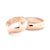 Esküvői jegygyűrűk: rózsaarany, félkör, 6 mm