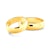 Svadobné obrúčky: zlaté, polguľaté, 6 mm