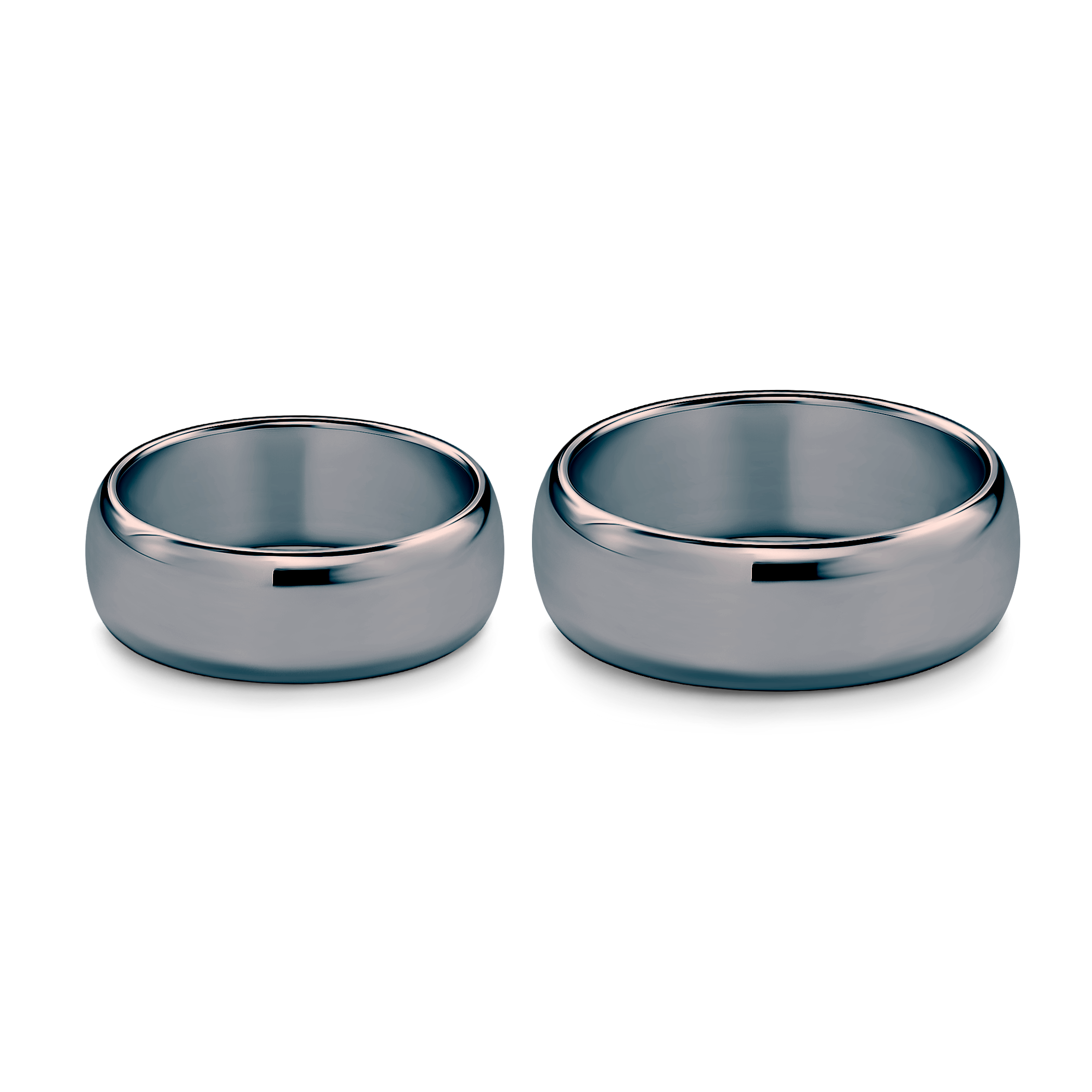 Eheringe: Schwarzes Gold, Halbrund, 7 mm