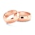 Esküvői jegygyűrűk: rózsaarany, félkör, 7 mm
