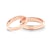Esküvői jegygyűrűk: rózsaarany, konkáv, 3 mm