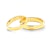 Esküvői jegygyűrűk: arany, konkáv, 3 mm