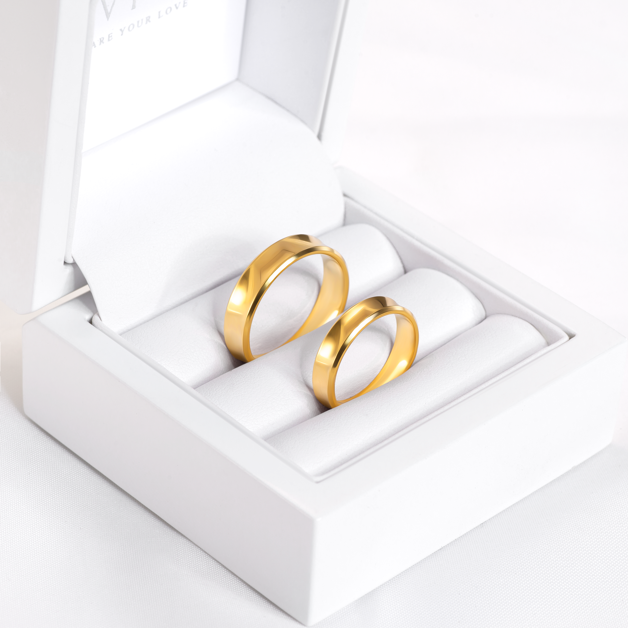 Eheringe: Gold, Konkav, 4 mm